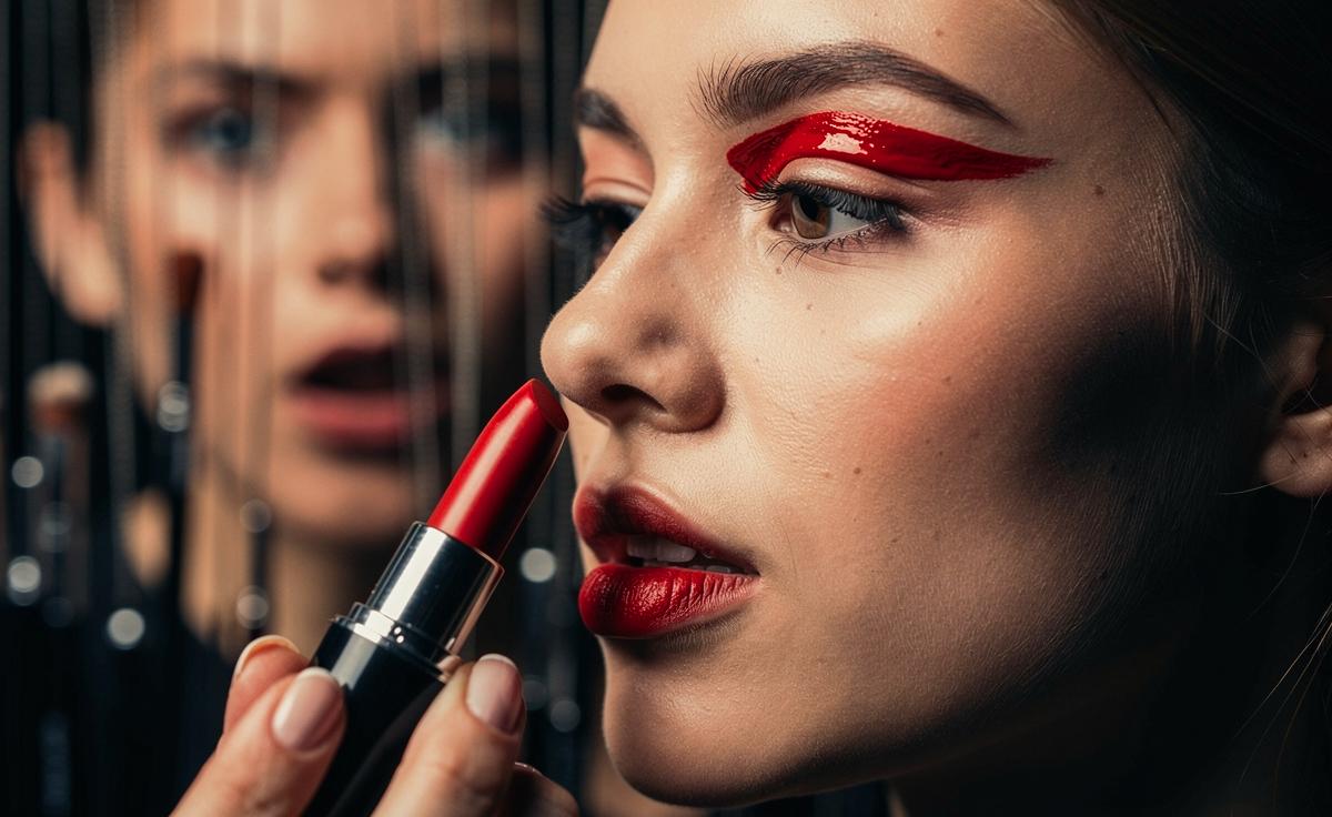 Immer mehr Leute verwenden Lippenstift als Lidschatten, Visagisten können es kaum glauben
